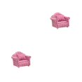 thumbnail image 2 of Tholdsy Sofá individual en miniatura - Sillón individual de aplicación amplia Buen regalo Sillón portátil de poliéster Individual Checker inspector 2piezas, 2 of 4