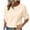 Beige, variant on HomeGardon 3/4 Length Sleeve Womens Tops Summer Tops for Women Fashion Women's Summer Three Quarter Round-Neck Solid Comfy Tank Tops,S-XXL