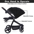 thumbnail image 4 of BabyTravelReversible Bassinetwith Convenient One-Handed Folding Featurewith Recliner and Oversized, 4 of 9