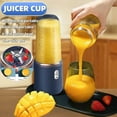 thumbnail image 5 of Multifunction 2 Cups Portable Fruit Juicer Blender 6 Blade Juice Mixer Mini Ice Blender USB Charging Wireless Juice Extractor, 5 of 9