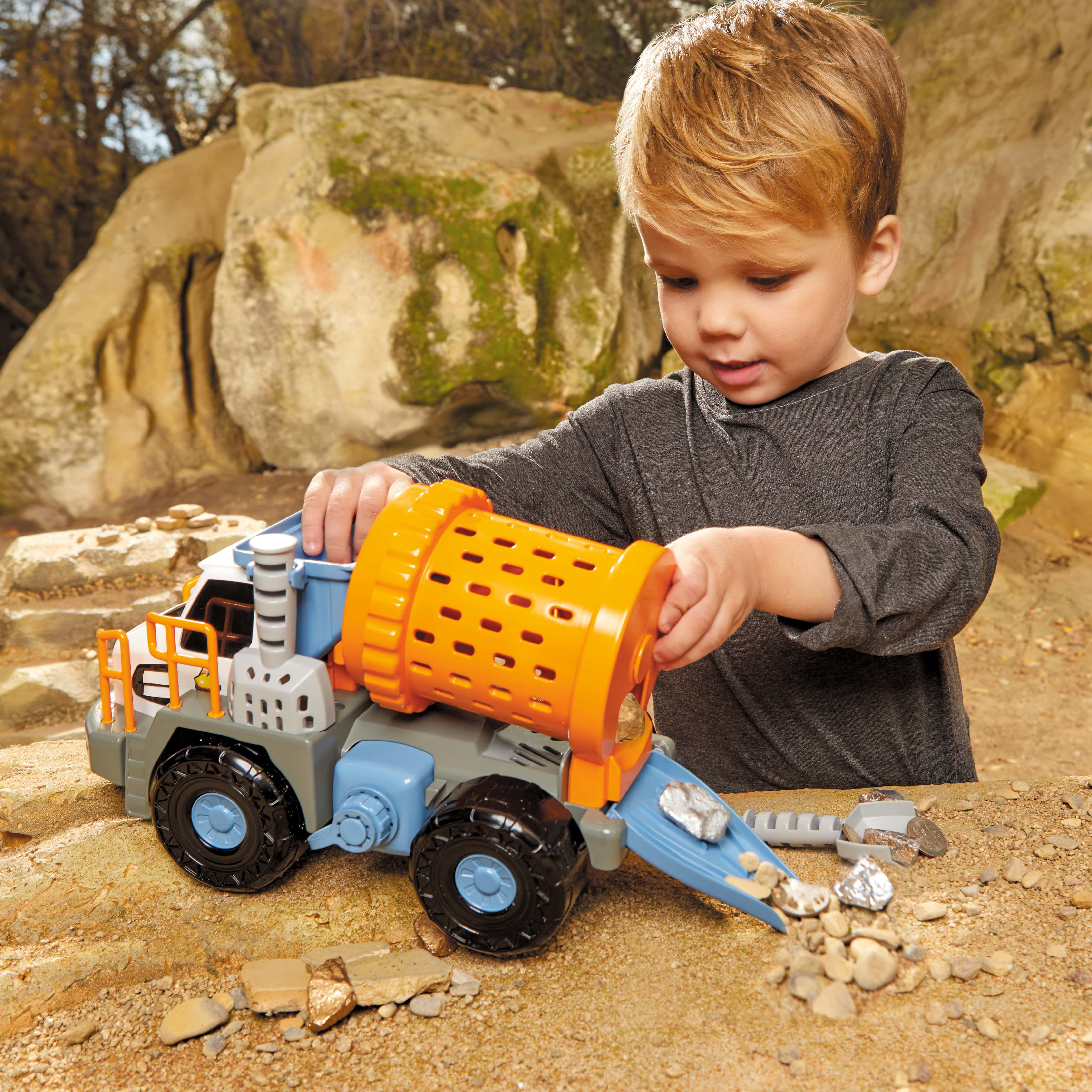 Big Adventures Metal Detector Mining Truck, STEM Toy Vehicle for Girls, Boys, Kids Ages 3+