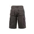 thumbnail image 3 of Coevals Club Men's Cargo Outdoor Work Relaxed Fit Multi-Pocket Cotton Solid Shorts (32, Dark Grey, #3), 3 of 7
