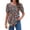 Multicolor Xh464, variant on Zeagoo Tunic Tops for Women Business Casual Puff Short Sleeve Summer Outfit Loose Fit Shirt Crewneck Flowy Blouses