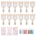 thumbnail image 1 of 1 Set Unicorn Mirror Craft Set Wooden Diy Painting Canvas For Children's Art Projects, 1 of 8