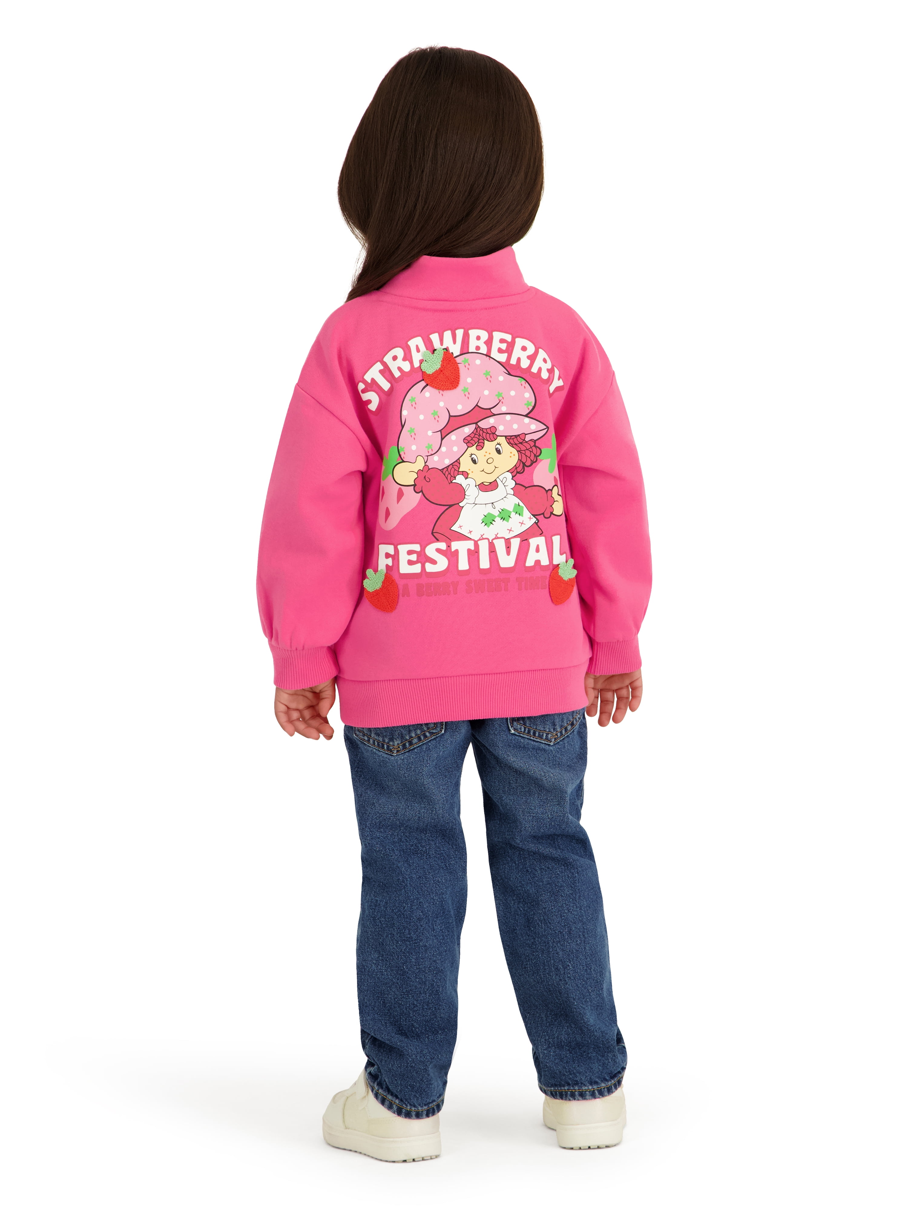 Strawberry Shortcake Toddler Girl Quarter Snap Pullover, Sizes 12 Months-5T