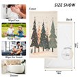 thumbnail image 6 of Yayeee 100% Cotton Hand Towels for Bathroom 16" x 28" Kitchen Towel, Beige Christmas Trees, 6 of 7