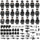 thumbnail image 2 of Juego de bloques de construcción de policía especial negro, 22, 24 y 28 piezas, bolsa de juguetes para ensamblar con partículas pequeñas, 2 of 5