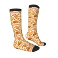 thumbnail image 3 of Picia Women Crew Soft Moisture-wicking Socks Various Bread Pattern Design Cotton Socks, One Size fit All, 3 of 9