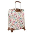 thumbnail image 3 of Lily Bloom Luggage Carry On Expandable Design Pattern Suitcase For Woman With Spinner Wheels (20in, Giraffe Park), 3 of 7