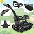 thumbnail image 3 of OLAKIDS Voiture Pousse-Pousse 3 en 1, Poussette Lamborghini sous Licence, Voiture Glissante et de Marche avec Poignée de Poussée, Musique, USB, Phare, Rangement sous le Siège, Jouet à Pousser avec les Pieds pour Enfants de 18 à 60 Mois, 3 of 9