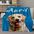 thumbnail image 4 of AISENIN Customized Dog Memory Blankets With Photos Personalized Picture Pet Cat Loss Memorial Soft Throw Blankets Customized Pet Bereavement Gift Blanket Gift for Dog Lover, 4 of 6