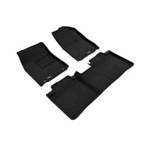3D MAXpider Custom Fit Elegant Floor Mat (Black) for 2013-2018 Lexus ES/ES Hybrid - 1ST Row 2ND Row