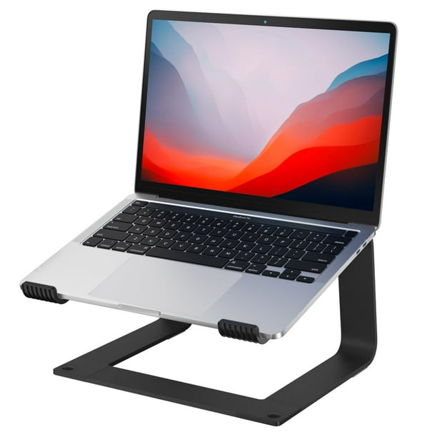 Soporte para portátil Notex, elevador de aluminio para portátiles de 10 a 16 pulgadas, negro