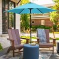 thumbnail image 4 of Ainfox  7.5ft Patio Umbrella with Base Outdoor Umbrella Navy Blue, 4 of 5
