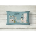 thumbnail image 2 of Carolines Treasures CK7520PW1216 Smooth Fox Terrier in Bathtub Canvas Fabric Decorative Pillow 12H x16W multicolor, 2 of 4