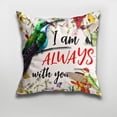 thumbnail image 1 of Flagwix Outdoor Pillows Hummingbird Pillow 17 X 17 Square Outdoor Pillows For Couch, Sofa, Patio Décor, 1 of 5