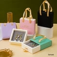 thumbnail image 3 of Paper Drawer Jewelry Box With Handle Portable Gift Boxes For Ring Earrings Necklace Jewelry Packaging Case Organizer Container F 10X10X3.5cm, 3 of 6