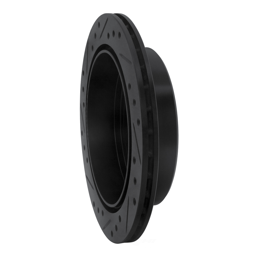 Dynamic Friction Company 633-80061R DFC Brake Rotor - Drilled And Slotted - Black