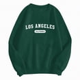 thumbnail image 5 of Towmus Women's Los Angeles Crewneck Sweatshirt Casual Long Sleeve Raglan Shirts Cool Letter Print Pullover Tops, 5 of 5