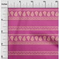 thumbnail image 2 of oneOone Polyester Spandex Fuschia Pink Fabric Asian Paisley Block Diy Clothing Quilting Fabric Print Fabric By Yard 56 Inch Wide, 2 of 4