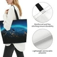 thumbnail image 3 of Rateoe Planet Earth Tote Bag - Waterproof Lightweight Handbags Travel Shoulder Bag for Hiking Yoga Gym Swimming Travel Beach, 3 of 8
