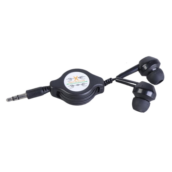 YIGSECU Corded Earbuds In-Ear Earphones with Retractable Cable Noise Isolating Headphones 3.5mm Ear Buds for Smartphones Music