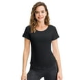 thumbnail image 6 of Hanerdun Womens Workout Tops Short Sleeve Athletic Shirts Quick Dry Yoga Running Top 2PCS 2XL, 6 of 7