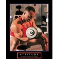 thumbnail image 2 of Unknown 26x32 Gold Ornate Wood Framed with Double Matting Museum Art Print Titled - Attitude - Weight Lifter, 2 of 4
