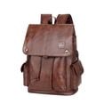 thumbnail image 4 of BLESIYA Fashion PU Leather Backpack Fits 15.6 inch Travel Backpack Leisure Business Travel Multipurpose for Work Weekender Backpacking dark brown, 4 of 8