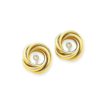 Ice Carats 14kt Yellow Gold Love Knot Ear Jacket Earring Jackets For Studs Fine Jewelry Ideal Gifts Women Gift Set From Heart Ice Carats 14kt Yellow Gold Love Knot Ear Jacket Earring Jackets For Studs Fine Jewelry Ideal Gifts Women Gift Set From Heart