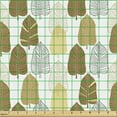 thumbnail image 2 of Leaves Upholstery Fabric by the Yard, Hand Drawn Foliage Pattern Ornate Autumn Nature Doodle Leaf, Decorative Fabric for DIY and Home Accents, Brown Charcoal Grey by Ambesonne, 2 of 5