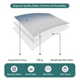 thumbnail image 3 of King Quilt Set 96''x106'', Navy Blue Gray Ombre Lightweight Summer Bedspread Coverlet Set with 2 Pillow Shams, Modern Gradient Abstract Art Breathable All Season Quilt Bedding for Bedroom/Guest Room, 3 of 4