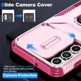 thumbnail image 2 of Funda para GANGXUN Samsung Galaxy A16 - Soporte metálico, Función magnética, Rosa, 2 of 5