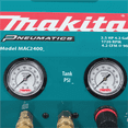 thumbnail image 2 of Makita 2.5 HP Big Bore&trade; Air Compressor (Twin Stack), 2 of 6