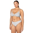 thumbnail image 5 of fresh collection by Fruit of the Loom Women's Cotton Triangle Bralette and Bikini Underwear Set, 5 of 8