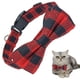 thumbnail image 1 of Desiderio Pet Supplies Collar navideño para mascotas con lazo y collar para perro a cuadros, 1 of 5