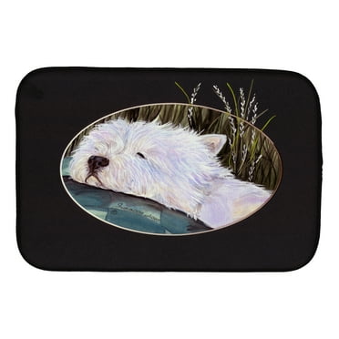 Carolines Treasures SS8052DDM Westie Dish Drying Mat 14 x 21" multicolor