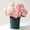 Pink, variant on Doghiosgha Artificial Hydrangea Bouquet Faux Flower Stems for Wedding Home Table Centerpiece Party Decor, 18.5 Inch, Green