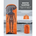 thumbnail image 2 of Sleeping Bags for Adults Backpacking Lightweight Waterproof- Cold Weather Sleeping Bag for Girls Boys Mens for Warm Camping Hiking Outdoor Travel Hunting with Compression Bags, 2 of 7