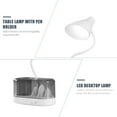 thumbnail image 2 of 1 Set USB Rechargeable Table Lamp Reading Desk Lamp with Pen Holder Eye-caring Lamp, 2 of 8