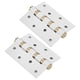 thumbnail image 1 of Bisagra de puerta de acero inoxidable de 4 pulgadas y 3mm, silenciador de hojas sueltas, bisagras amortiguadoras, rodamiento silencioso para puertas de madera, 1 of 11