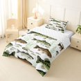 thumbnail image 3 of Feelyou Watercolor Trout Bass Fish Twin Comforter Sets for Men Kids, Rustic Wildlife Bedding Set, Green Brown, Reversible, 2pcs, 3 of 6