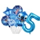 thumbnail image 3 of Nueva decoración para fiesta de cumpleaños de Stitch, Lilo & Stitch, servilletas de papel azul cielo, platos, vasos, vajilla, telón de fondo, globos, suministros para baby shower, 3 of 5