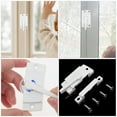 thumbnail image 2 of Window Locks for Horizontal Sliding Windows Child Safety Zinc Alloy White 2 Sets, 2 of 8