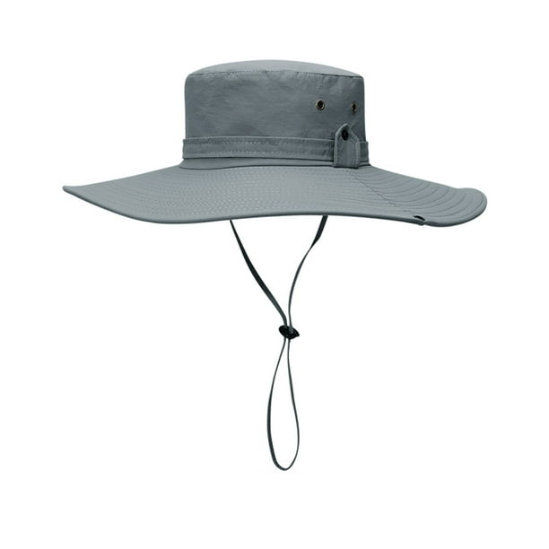 Zanvin Hats On Clearance, Men Sun Cap Fishing Hat Quick Dry Outdoor Uv Protection Cap Gray One Size