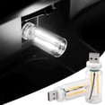 thumbnail image 1 of 2 PCS Car USB Lights, Plug-in Retro Car Atmosphere Lamp with Touch Dimmable, Portable Mini Glass Bottle LED Bulb Night Lights for Vehicle Bedroom Hallway Camping Holiday Decoration, 1 of 7