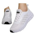 thumbnail image 3 of Women's Summer Comfortable Sneakers Thick Sole Mesh Lace Up Casual Sneakers Purple 38, 3 of 7