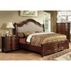 Furniture of America  Ceres I Brown Cherry 2-Piece Bed with Nightstand Set