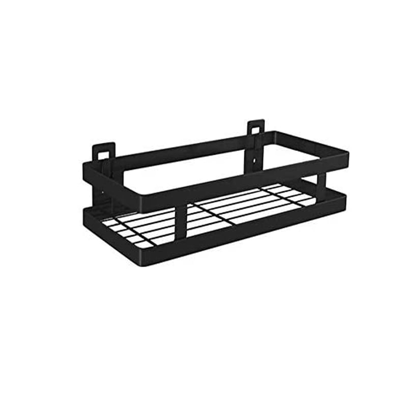 Shower shelf without drilling 1 tier black shower caddy kitchen shelf