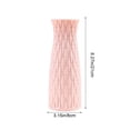 thumbnail image 3 of Ceramic Look Plastic Vase - Unbreakable Vase for Flowers (Woven Dusty Pink) Pink Vases Home Decor Party Centerpiece, 3 of 6